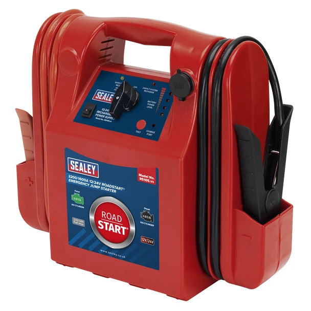 Sealey RS105 RoadStart® 12/24V Emergency Jump Starter 3200/1600 Peak Amps