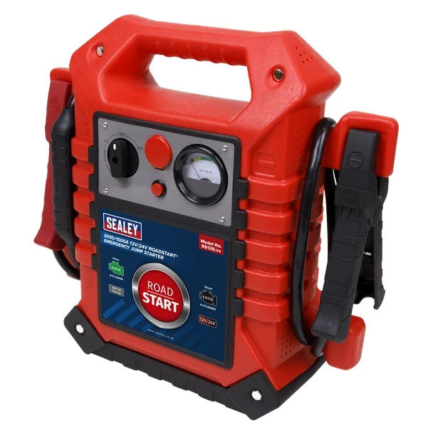 Sealey RS125 RoadStart® 12/24V Emergency Jump Starter 3000/1500 Peak Amps
