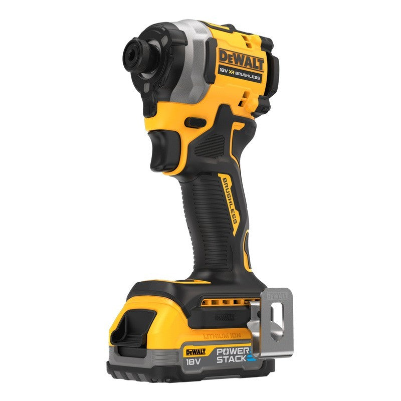 DeWalt DCF850E2T-GB 18V XR Brushless Powerstack Impact Driver 2 x P/Stak Batts