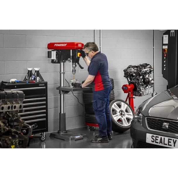 Sealey PDM260F Premier Floor Standing Pillar Drill 12-Speed 1100W/230V