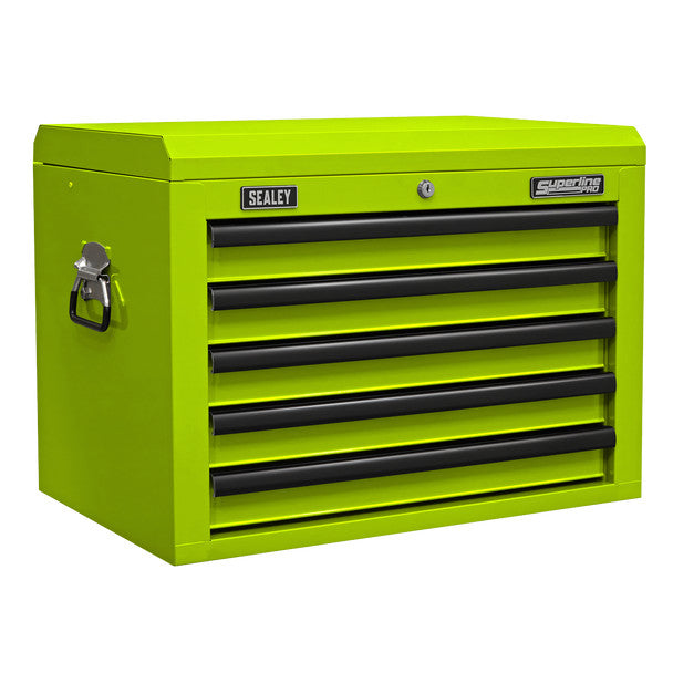 Sealey AP26059THV Superline PRO® Topchest 5 Drawer - Green/Black