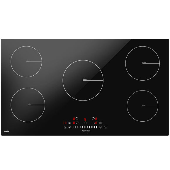 Baridi DH180 Integrated Induction Hob with 5 Cooking Zones 90cm 9300W Output