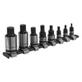 Sealey AK6214B Spline Socket Bit Set 1/4", 3/8" & 1/2"Sq Drive 8pc