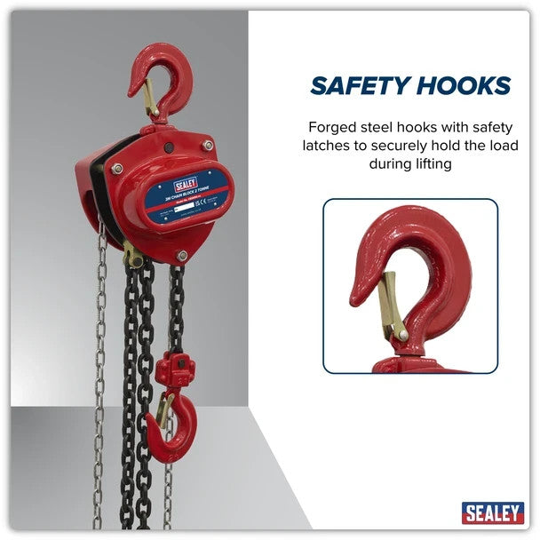 Sealey CB2000 3m Chain Block 2 Tonne