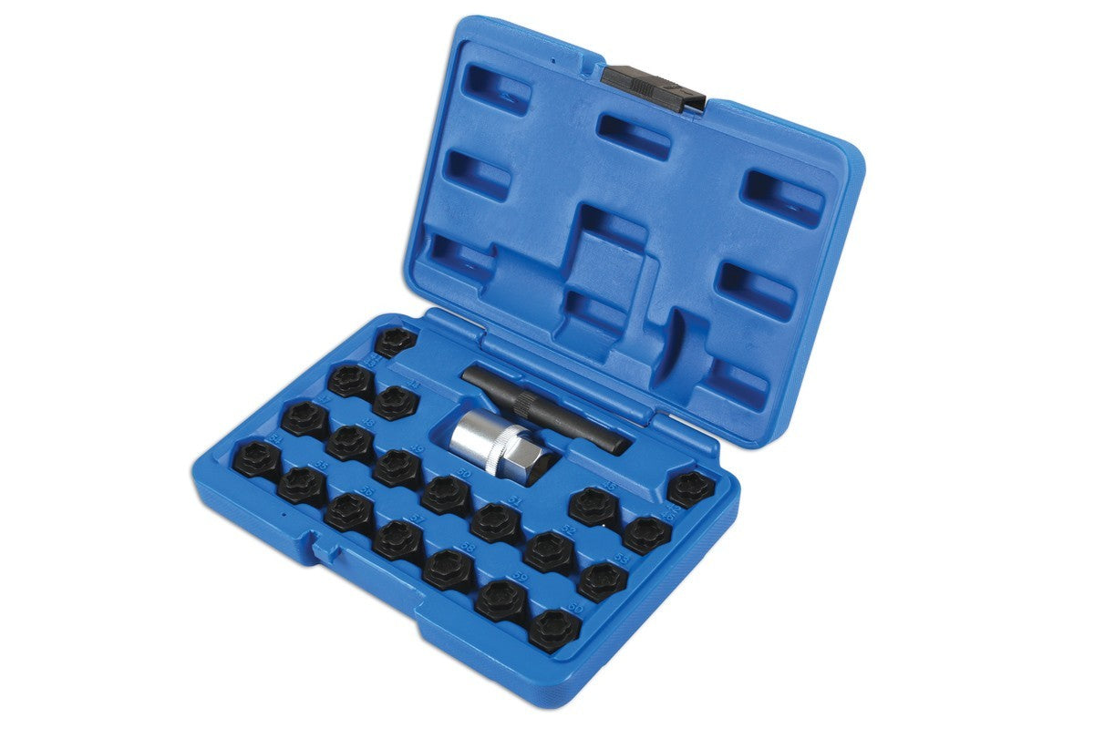 LASER TOOLS 6539 Locking Wheel Nut Key Set 22pc - for BMW