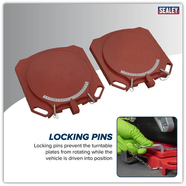 Sealey GA44 Steering Turntables - Pair
