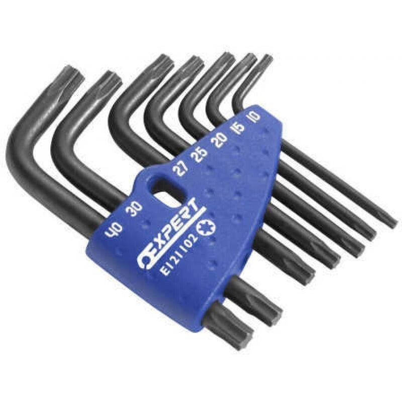 Expert by Facom E121102 7 Piece Torx Key Set In Plastic clip T10-T40