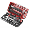 Facom RL.NANO1 38 Piece 1/4″ Drive Compact Socket & Bits Set 5.5-14mm
