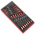Facom MODM.467J12SLS 12 Piece Tethered Metric Ratchet Combination Set In Foam