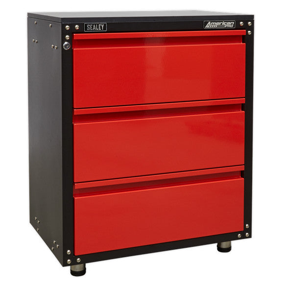 Sealey APMS82 Modular Cabinet with Worktop 3 Drawer 665mm