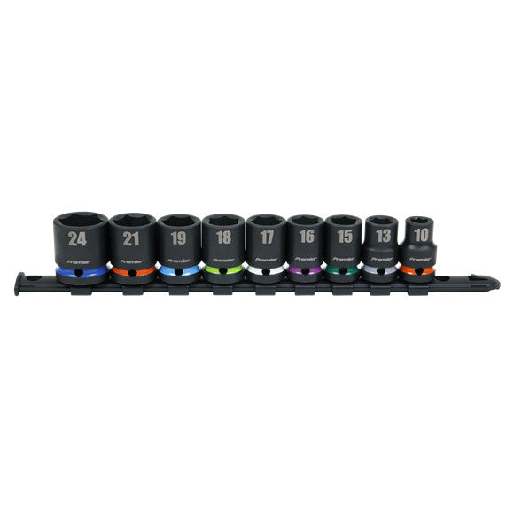 Sealey AK5618M Impact Socket Set 1/2"Sq Drive 9pc