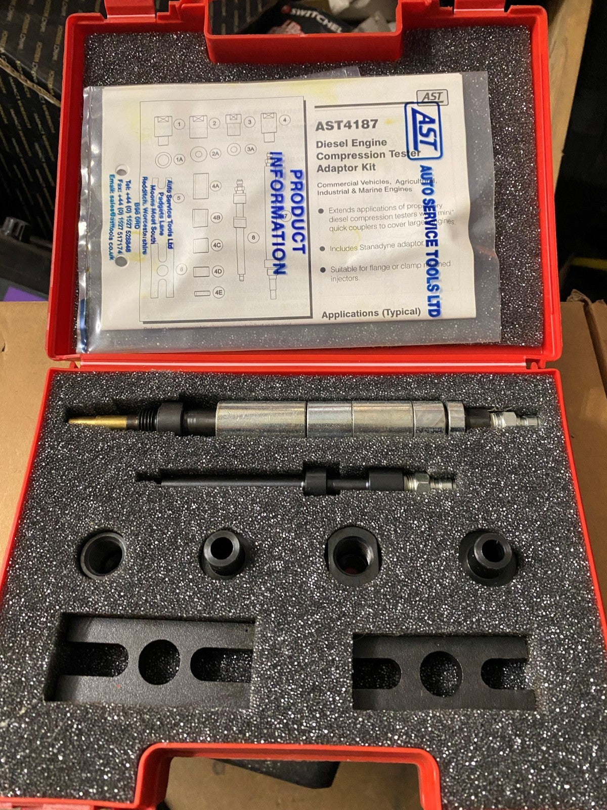AST 4187-Diesel Engine Compression Tester Adaptor Kit