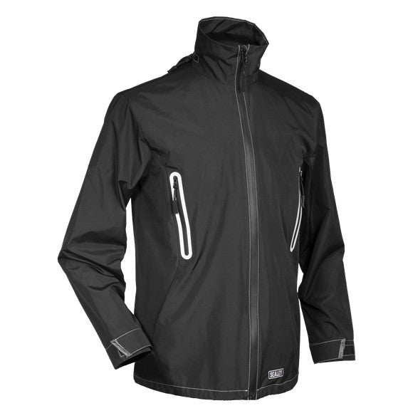 Sealey HJ04KIT-5V Heated Rain Jacket with Power Bank 10Ah - X-Large