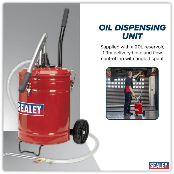 Sealey TP17 Mobile Gear Oil Dispensing Unit 20L