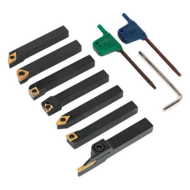 Sealey SM3025CS5  Indexable Lathe Turning Tool Set 8mm 7pc