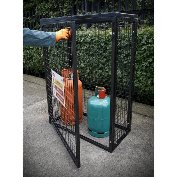 Sealey GCSC247 Gas Cylinder Safety Cage - 2 x 47kg