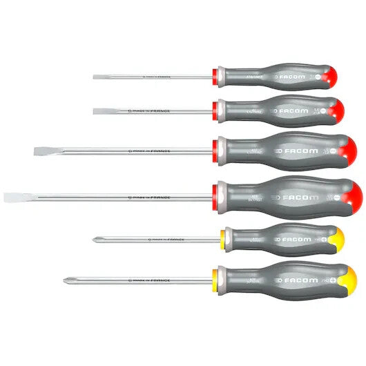 Facom ATPST.J6 Stainless Steal Screwdriver Set 6 PC - Slotted/Phillips