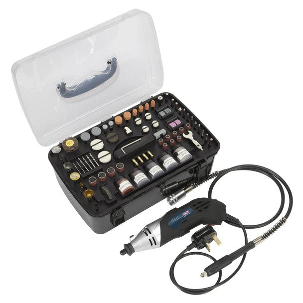 Sealey E5188 Multipurpose Rotary Tool & Engraver Kit 230V 219pc