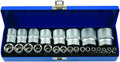 LASER TOOLS 6919 Socket Tool Set 4-32mm 1/4 and1/2 Drive Chrome Vanadium