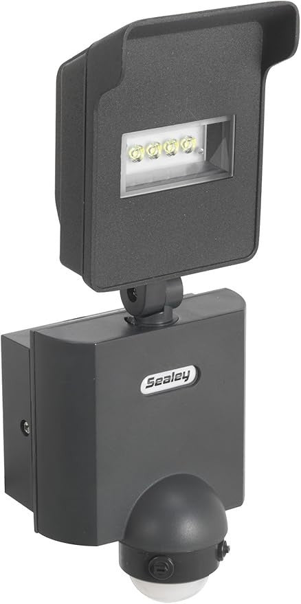 Sealey LED045S 10 W LED 230 V Floodlight with Swivel Wall Bracket and PIR Sensor