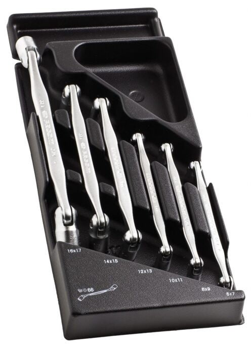 Facom MOD.66A-1 6 Piece Metric Hinged Socket Wrench Spanner Set  In Module