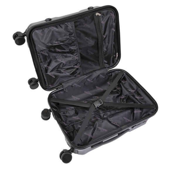 Dellonda DL10 Lightweight ABS Luggage Set 3pc - Black