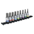 Sealey AK6250 Hex Socket Bit Set 3/8"Sq Drive 9pc
