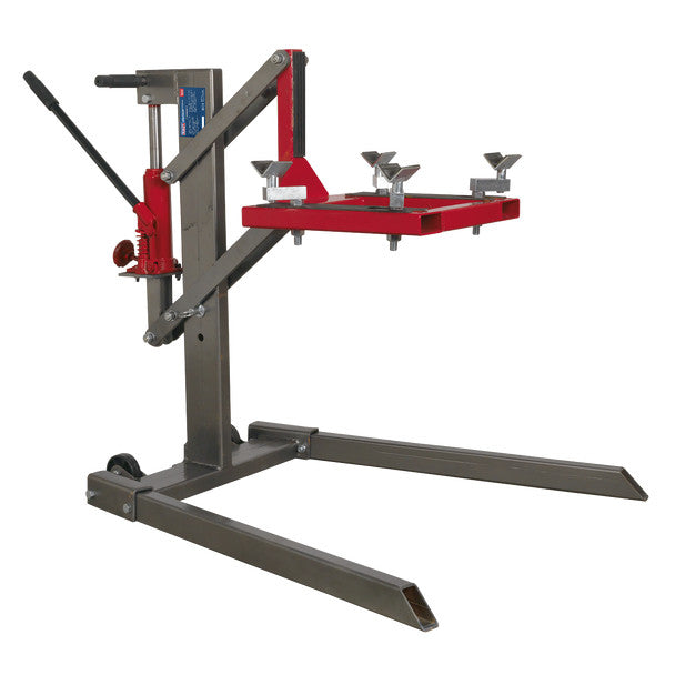 Sealey MCL500 Single Post Hydraulic Portable Motorcycle Lift 450kg Capacity