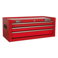 Sealey AP223 American PRO® Mid-Box Tool Chest 3 Drawer - Red