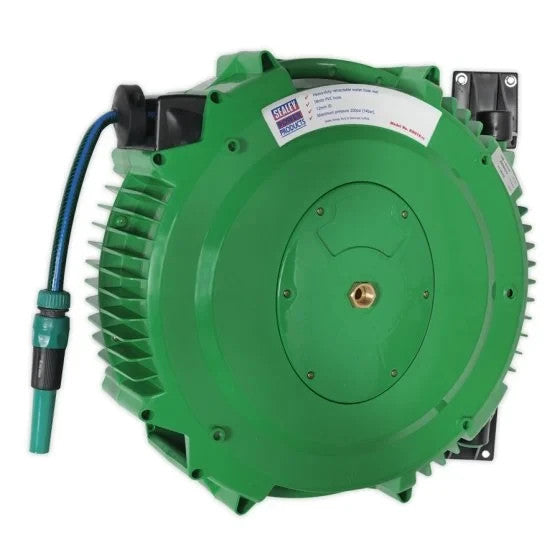 Sealey RGH18 Retractable Water Hose Reel 18 Meter-12mm ID PVC Hose