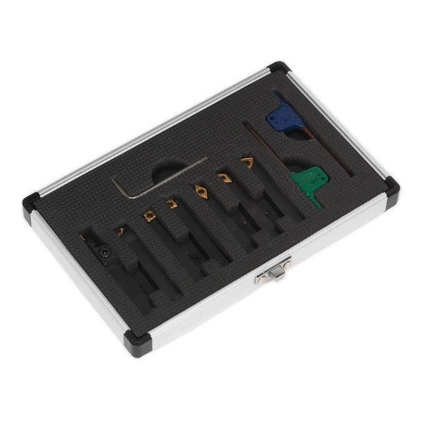 Sealey SM3025CS5  Indexable Lathe Turning Tool Set 8mm 7pc