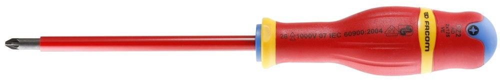 Facom AD2x125VE ProTwist 1000v Insulated PoziDrive Screwdriver PZ2x125