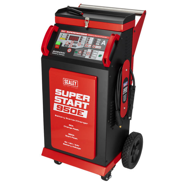 Sealey SUPERSTART950E 6/12/24V Battery Starter/Charger 950A