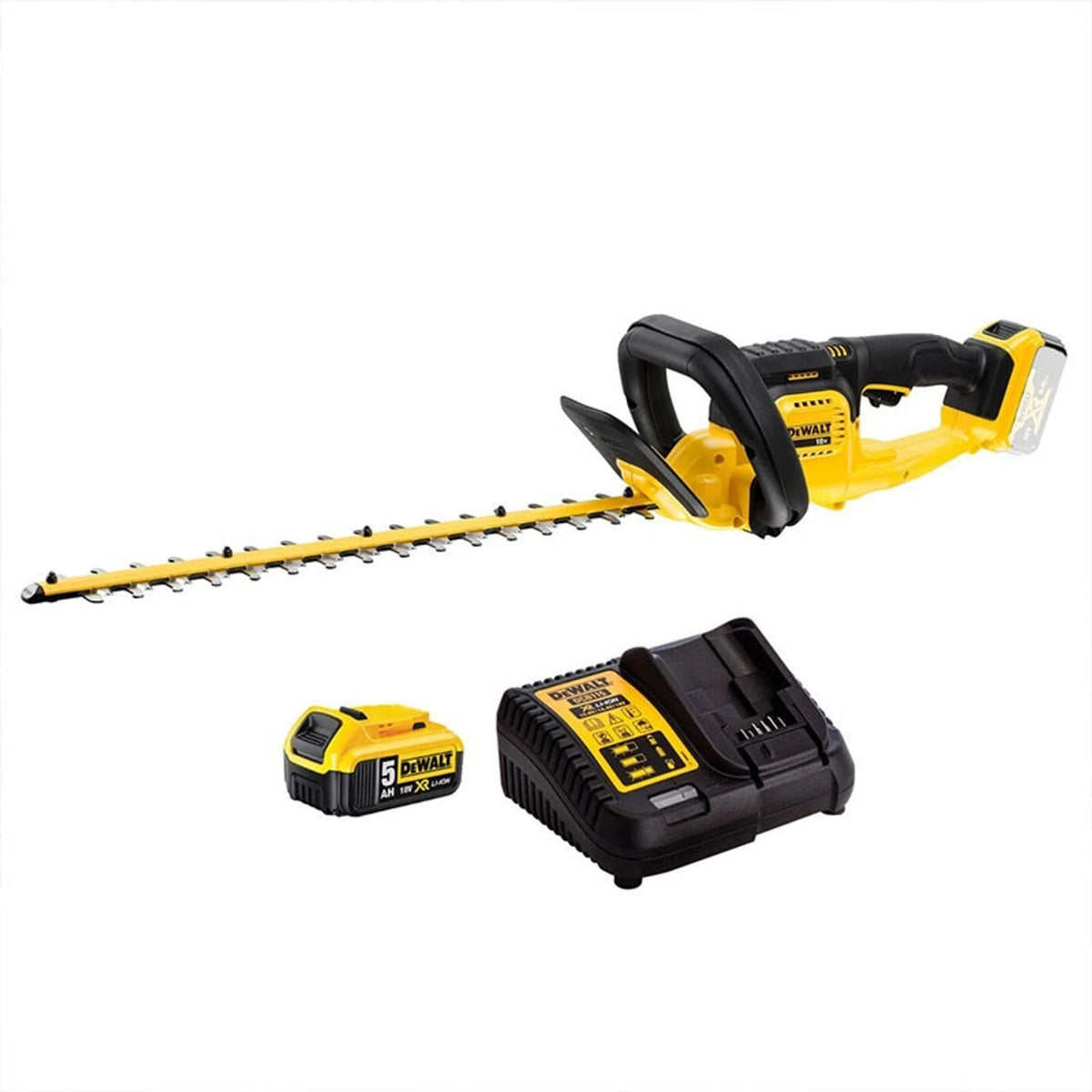 DeWalt DCMHT563P1-GB XR 18V Hedge Trimmer with 1x 5.0Ah Battery