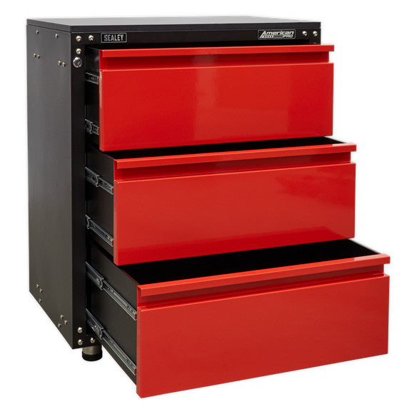Sealey APMS82 Modular Cabinet with Worktop 3 Drawer 665mm