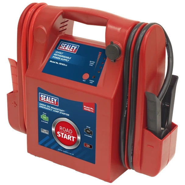 Sealey RS103 RoadStart® 12V Emergency Jump Starter 3200 Peak Amps