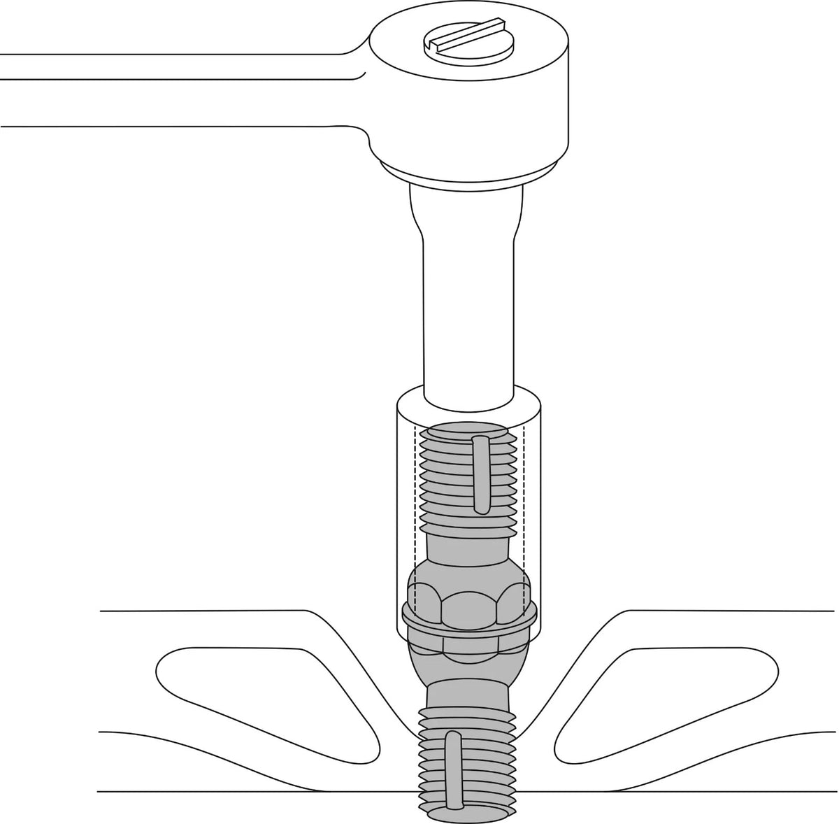LISLE 20200 Spark Plug Hole Thread Chaser
