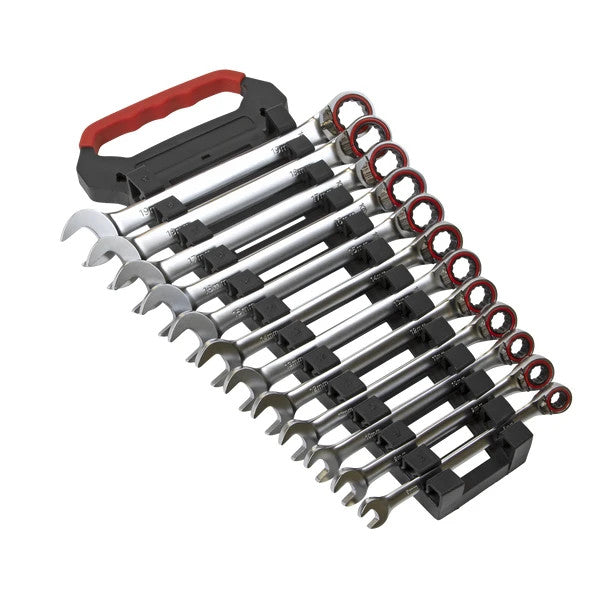 Sealey AK63944 Premier Platinum Reversible Ratchet Combination Spanner Set 12pc
