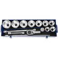 Expert by Facom E034701  14 Piece 1" Drive Hex Socket Set Metric
