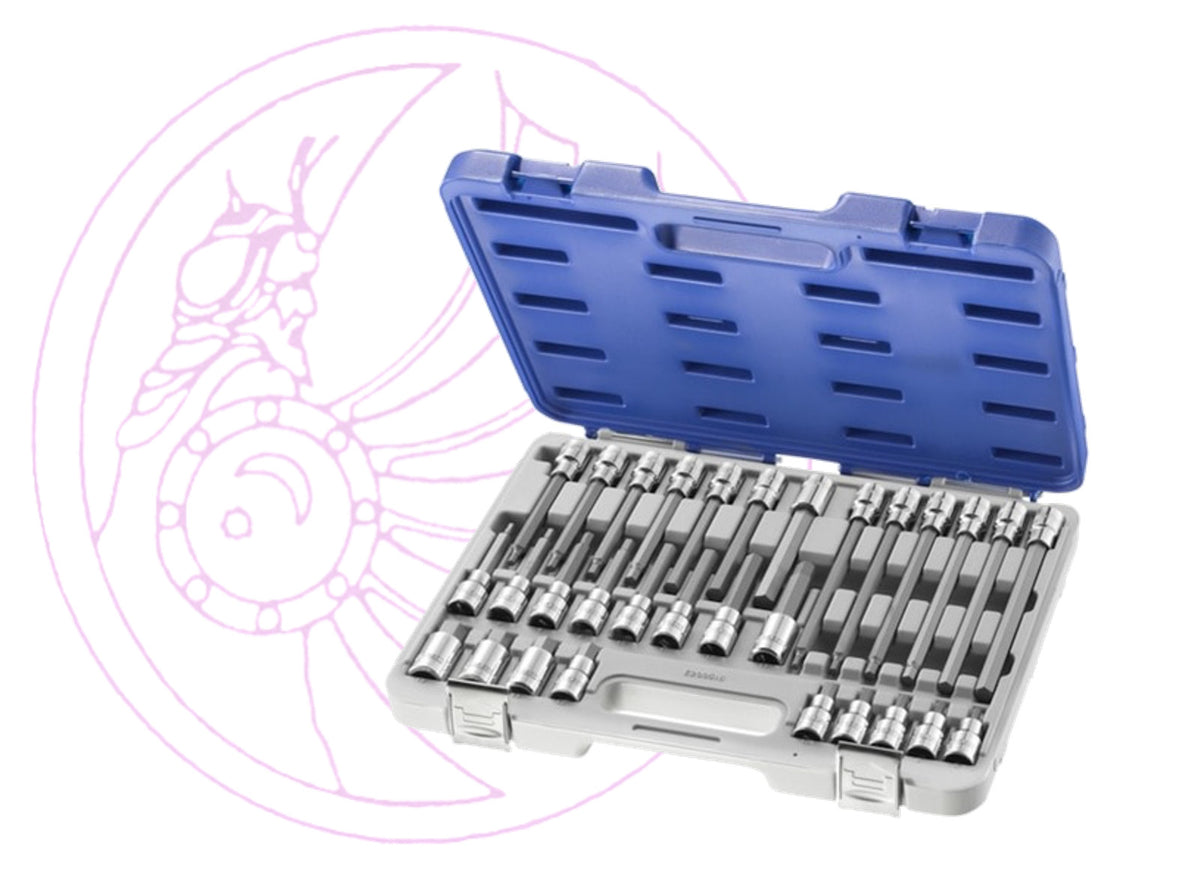 Expert by Facom E200516 1/2" Hex Screwdriver Socket Set - 30 Pieces