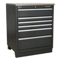 Sealey APMS03 Heavy-Duty Modular Floor Cabinet 6 Drawer 775mm