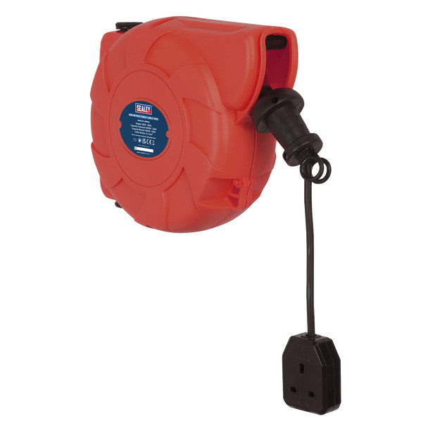 Sealey CRM101 10m Retractable Cable Reel System 1 x 230V