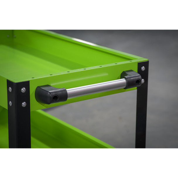 Sealey CX110HV Superline PRO® Heavy-Duty Workshop Trolley 3-Level - Hi-Vis Green