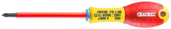 Expert by Facom E165418 1000V Pozidriv Screwdriver PZ1X100