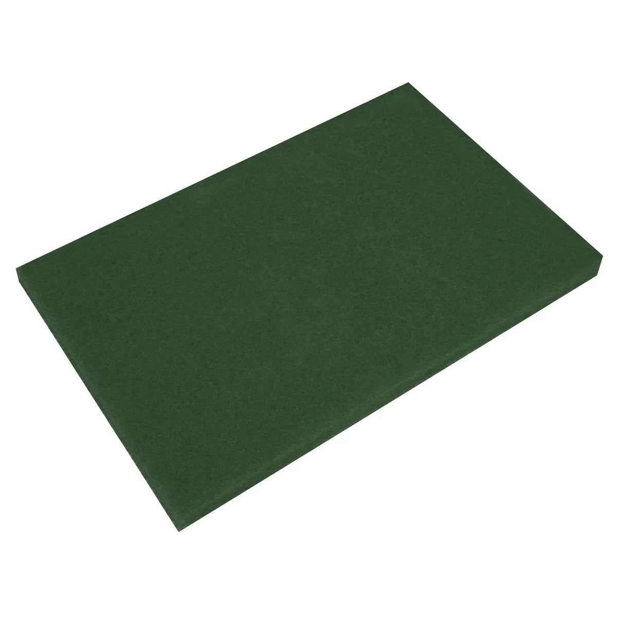 PACK OF 5 Green Scrubber Pads 12" x 18" x 1"-Sealey GSP1218