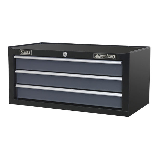 Sealey AP3503TB American PRO® Mid-Box Tool Chest 3 Drawer - Black/Grey
