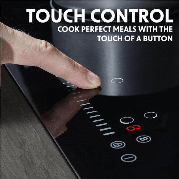 Baridi DH179 Integrated Induction Hob with 4 Cooking Zones 77cm 7200W Output