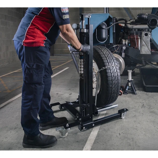 Sealey WD100S Viking Quick Lift Wheel Removal/Lifter Trolley 100kg Capacity