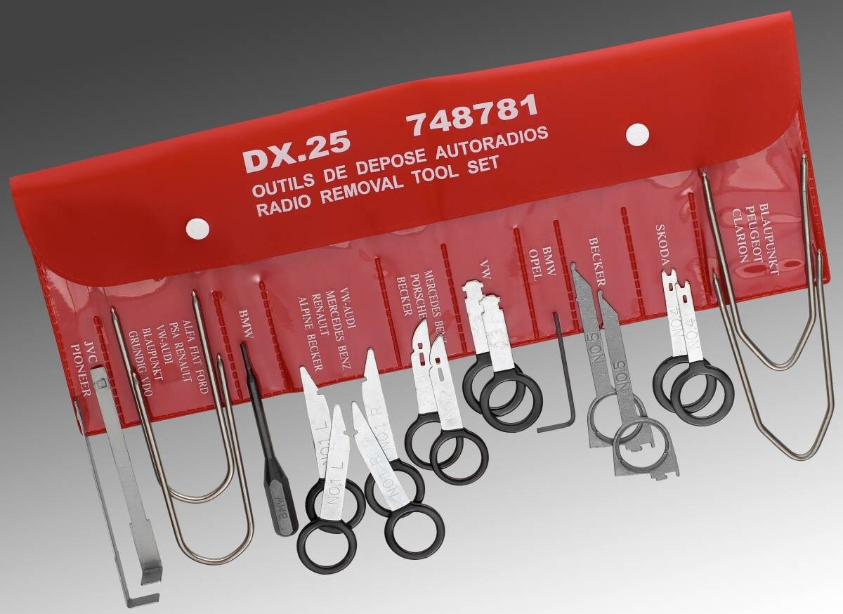 Facom DX.25 Universal Radio Removal Tool Kit