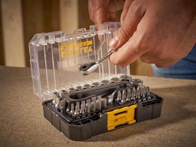 Stanley FMMT19101-0 Fatmax 1/4"Socket & Bit Set, 37 Piece